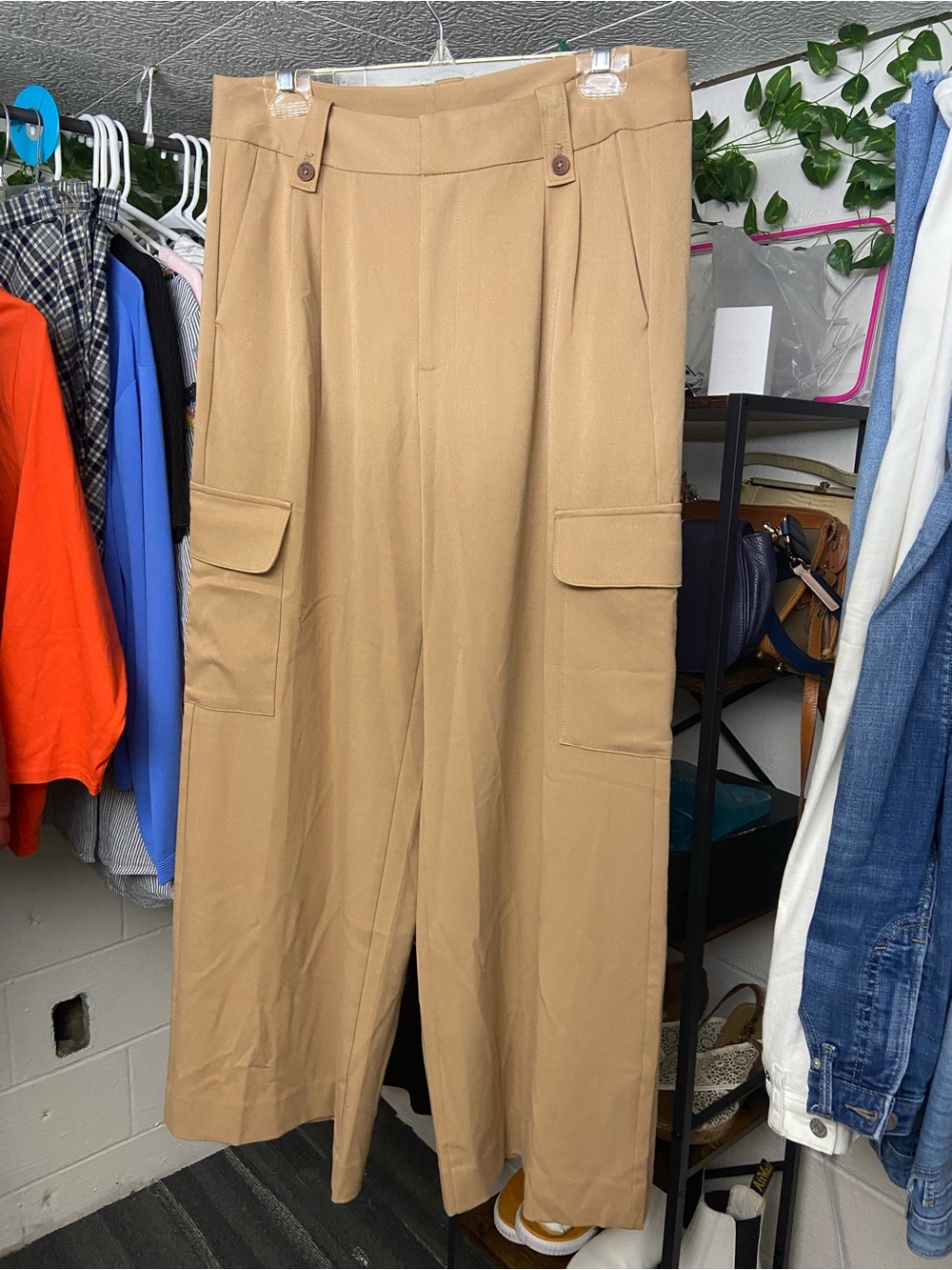 Lands' End wide leg Pants in Camel Brown